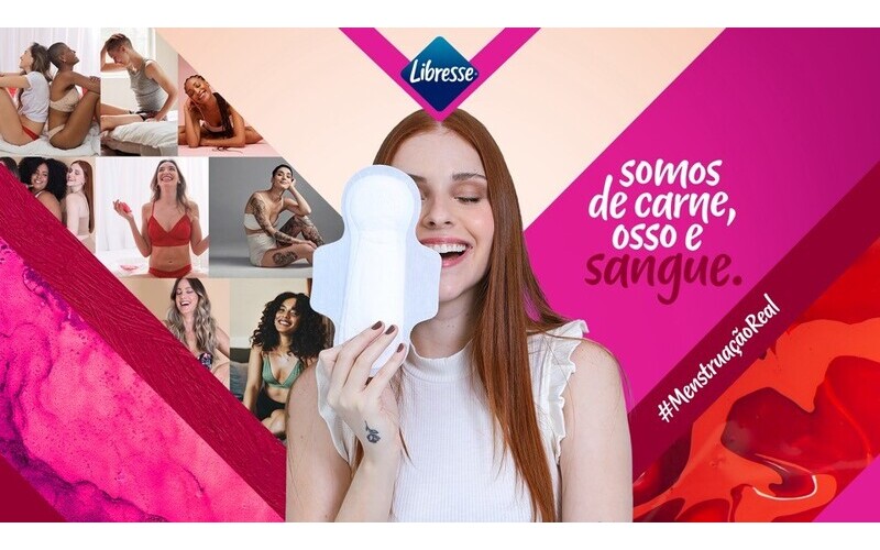 Libresse lança campanha com o novo posicionamento #MenstruacaoReal