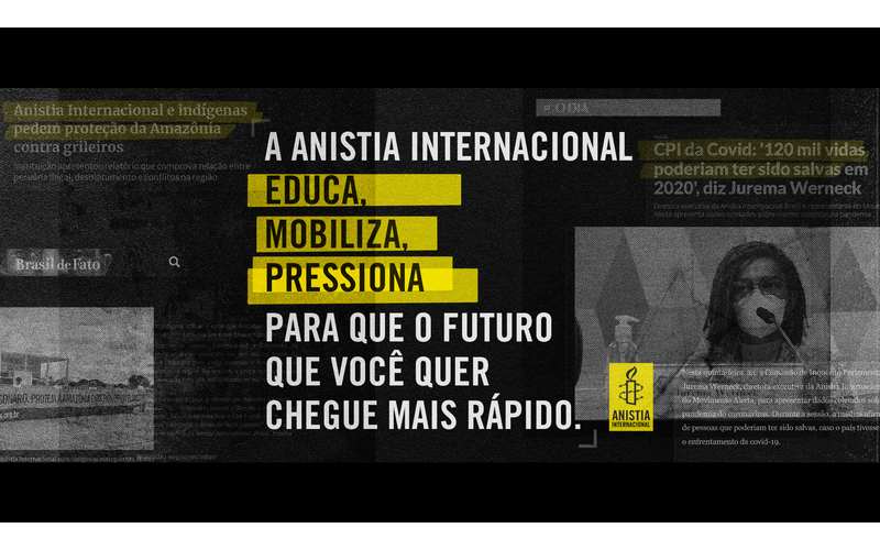 Quintal cria para Anistia Internacional Brasil