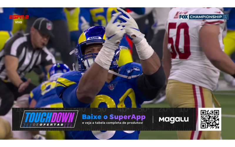 Magalu e Netshoes promovem “Touchdown de Ofertas” durante Super Bowl