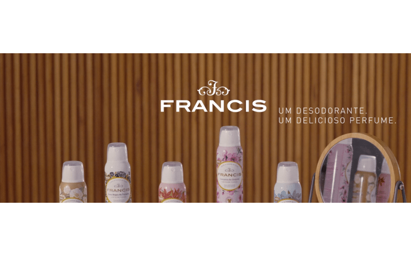 Francis investe em campanha de expansão dos desodorantes perfumados da marca
