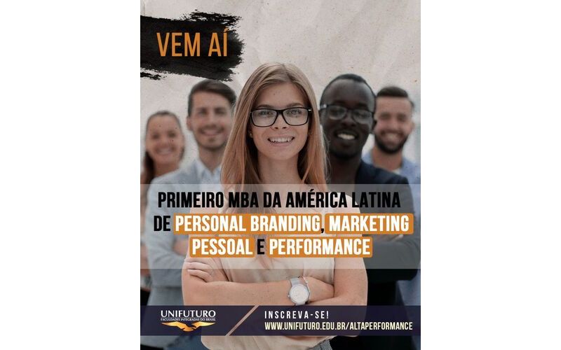 DIvulgação do Primeiro MBA da América Latina em Personal Branding, Marketing Pessoal e Performance 5.0