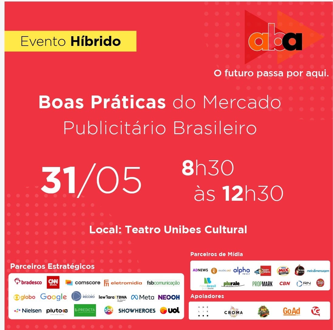 A ABA realizará evento “Boas Práticas do Mercado Publicitário Brasileiro”