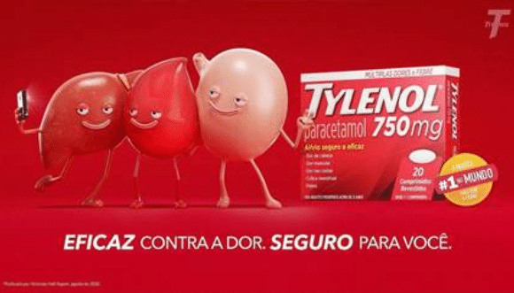 Tylenol destaca sua segurança e eficácia ao aliviar uma dor