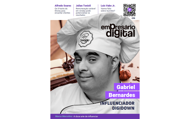 Revista Empresário Digital traz Gabriel Bernardes, o influenciador DigiDown