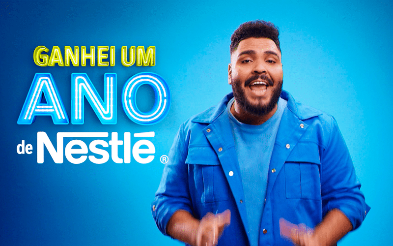 Em campanha promocional, Paulo Vieira brinca com o consumidor Nestlé