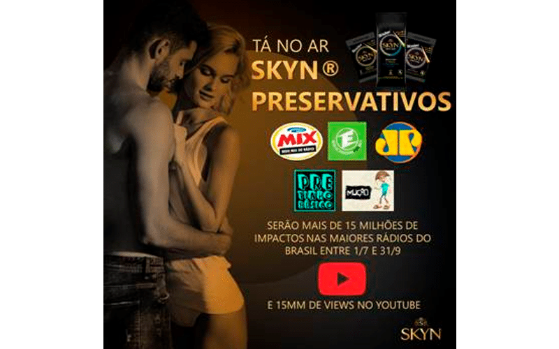 Skyn estreia nova campanha nacional de rádio eYoutube