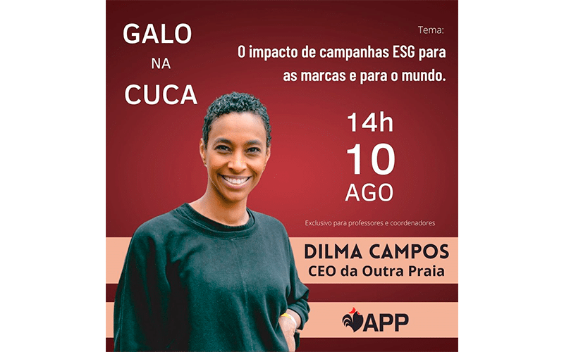 Dilma Campos é a convidada do 3º Galo na Cuca da APP Brasil