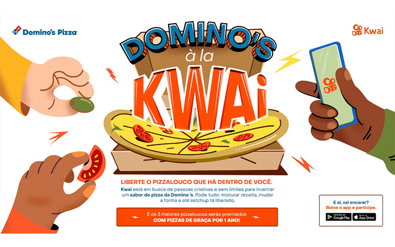 Monte Sua Pizza: Domino’s e Kwai lançam competição de pizza caseira