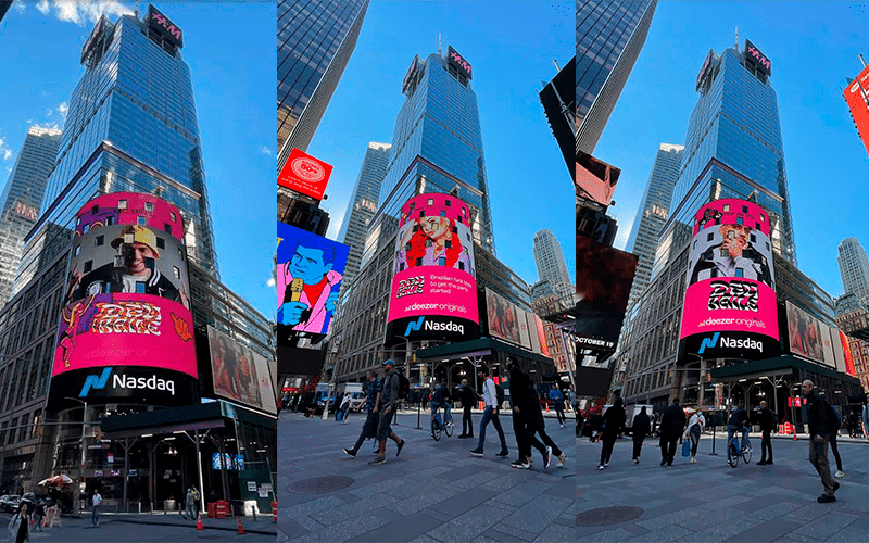 Artistas da GR6 são destaque nos telões da Times Square