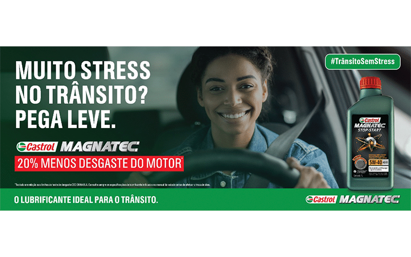 Campanha Castrol MAGNATEC Trânsito Sem Stress foca na proteção do motor