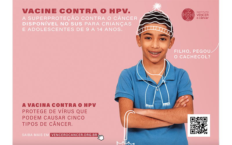 Campanha do Instituto Vencer o Câncer com a Ogilvy Brasil fala sobre incentivar a vacinação contra o HPV