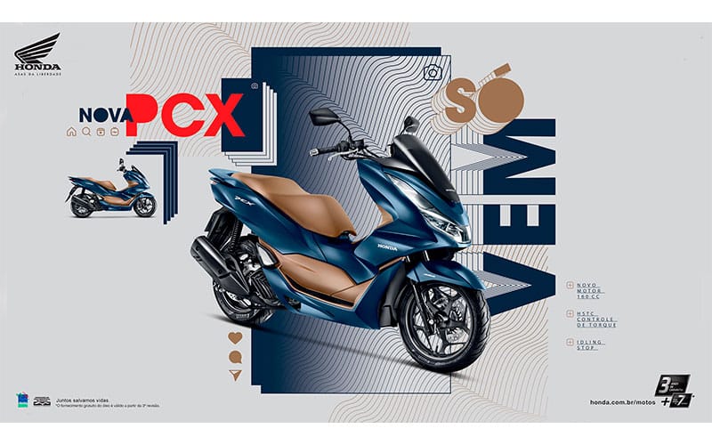 Nova campanha da Honda Motos para a PCX convida fãs a pilotarem e criarem conteúdo