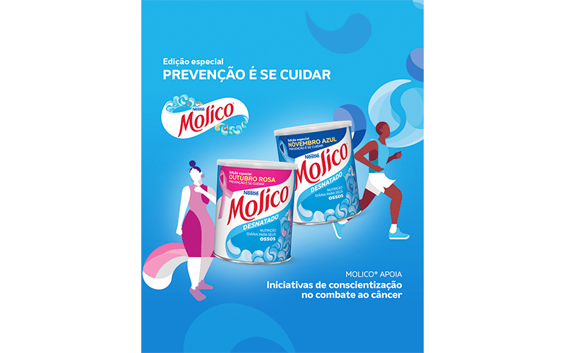 Molico® lança latas comemorativas em conscientização ao Outubro Rosa e Novembro Azul