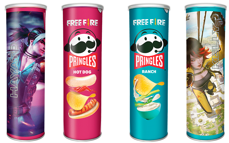 Em parceria com Free Fire®, Pringles® e Cheez-It® lançam sabores