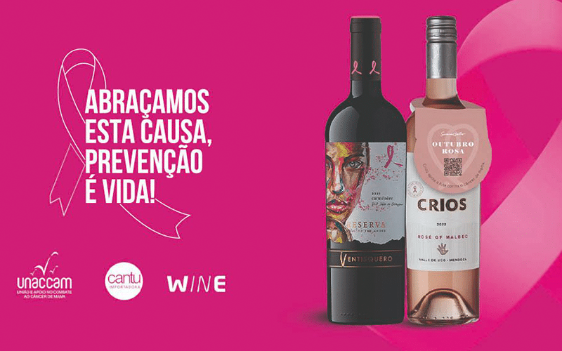Cantu e Wine abraçam a campanha Outubro Rosa