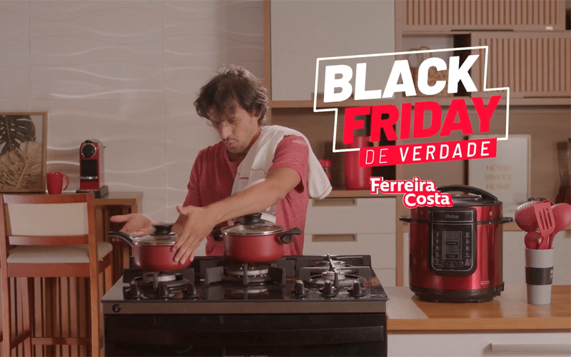 Em campanha criada pela Ampla, Ferreira Costa garante que sua Black Friday