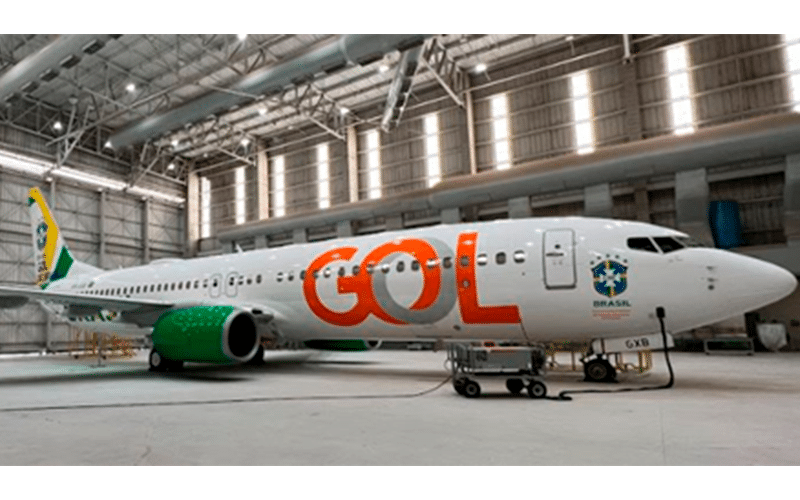 GOL cria arte especial e decora aeronave em homenagem às conquistas da Seleção Brasileira