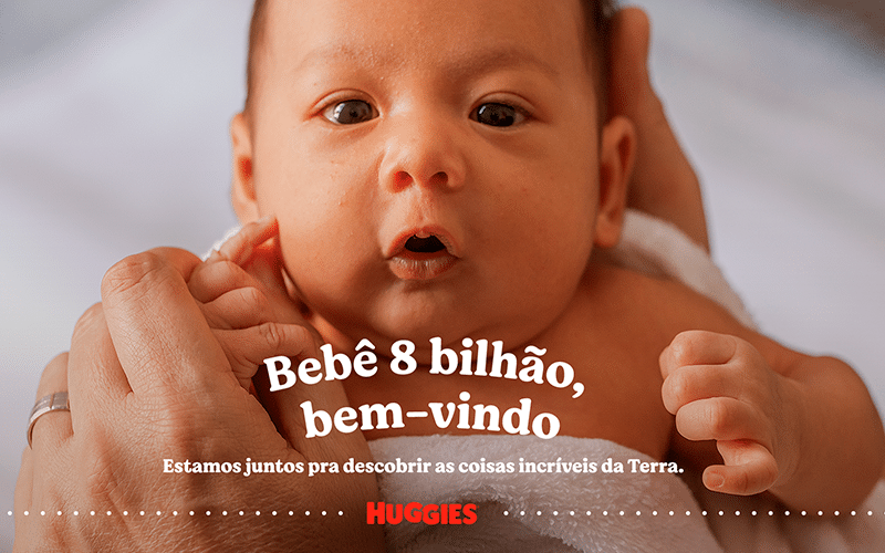 Huggies® apresenta: “Bebê, a terra é incrível” para celebrar o bebê 8 bilhões