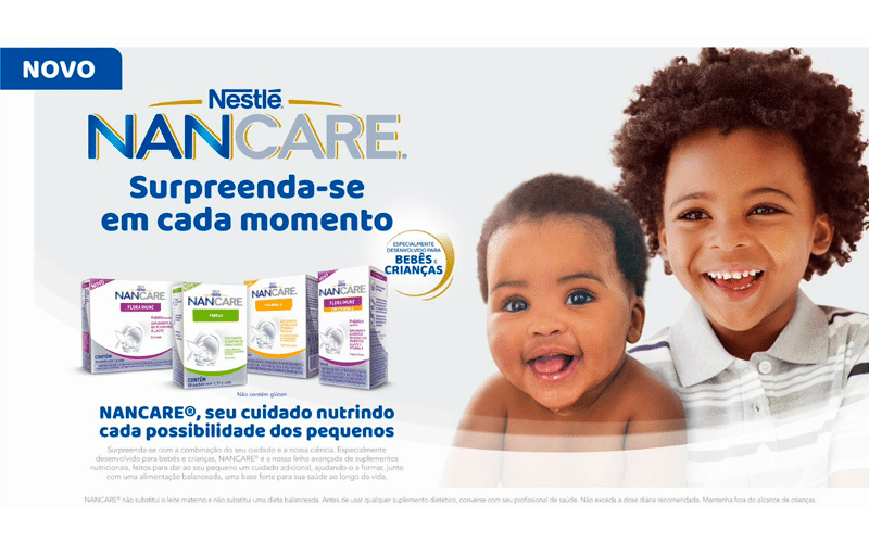 Nestlé® lança NANCARE®, sua primeira linha de suplementos pediátricos