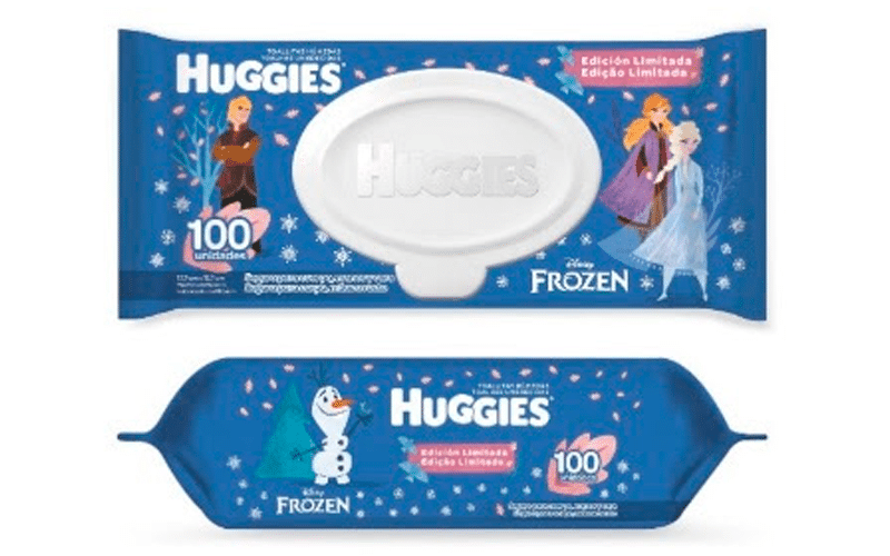 Huggies® apresenta edição limitada de lenço umedecido com personagens de Frozen