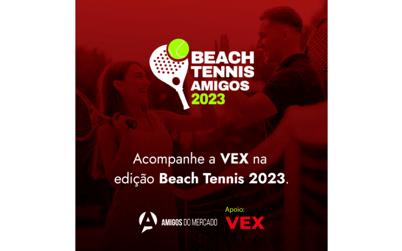 Beach tennis com Open Bar – Temporada 2023 patrocinada pela VEX