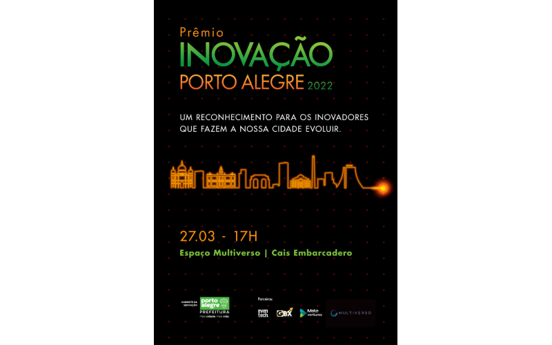 Prêmio Inovação Porto Alegre 2022, tem campanha assinada pela SPR