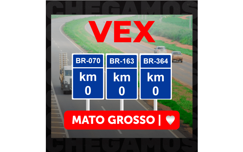 VEX ganha permissão em rodovias do Mato Grosso, coração do agronegócio