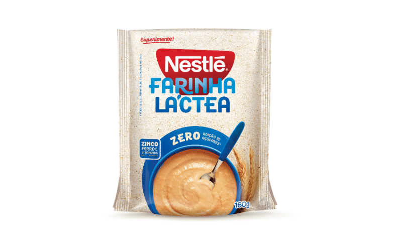 Nestlé® lança 1ª Farinha Láctea ZERO adição de açúcares do mercado