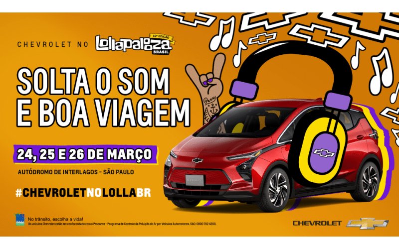 Chevrolet mostra novo carro elétrico pela 1ª vez no Lollapalooza Brasil