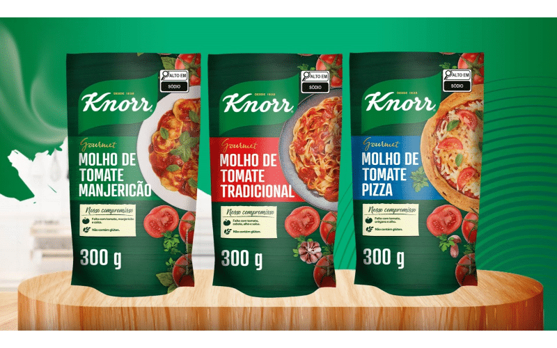 Knorr lança sua nova linha de Molhos de Tomate Gourmet