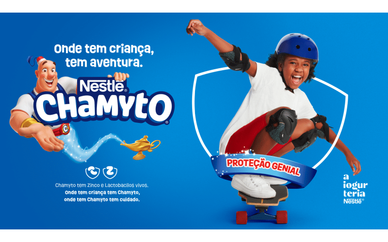 A Iogurteria Nestlé reposiciona Chamyto e lança campanha