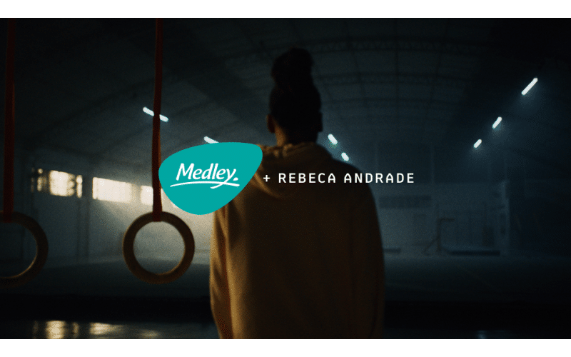Rebeca Andrade estrela campanha sobre saúde mental da Medley