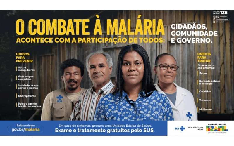 Calia assina campanha do Ministério da Saúde sobre a malária