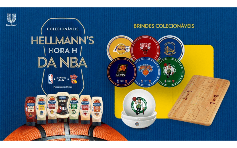 Hellmann’s lança promoção e novas embalagens temáticas com NBA