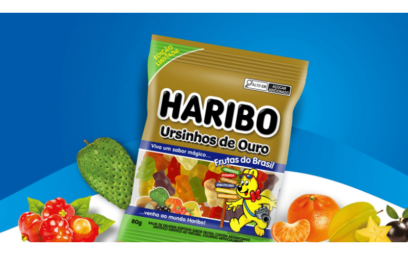 Haribo lança bala de gelatina com sabor de frutas brasileiras