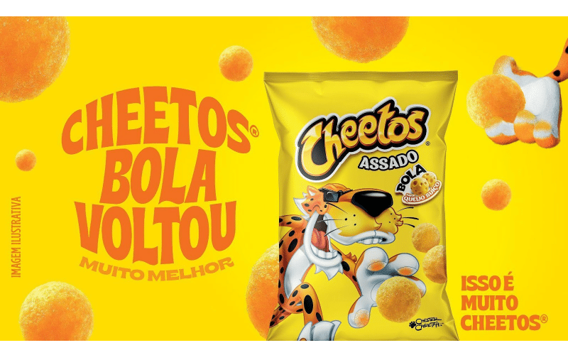 Cheetos Bola voltou e com campanha inspirada em comentários intensos dos consumidores