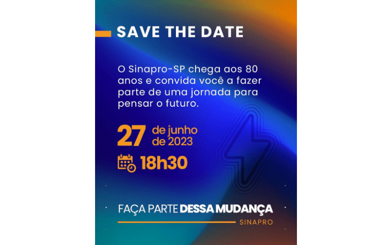 Save the Date – Sinapro-SP