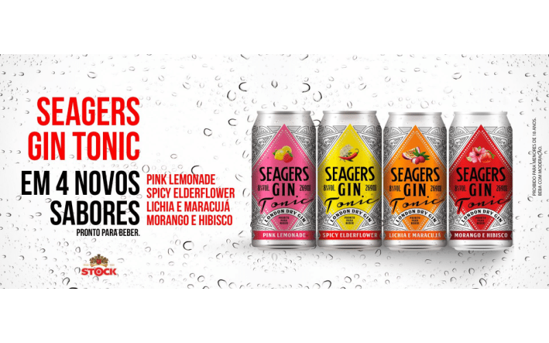 Stock do Brasil lança novos sabores de Seagers Gin Tonic