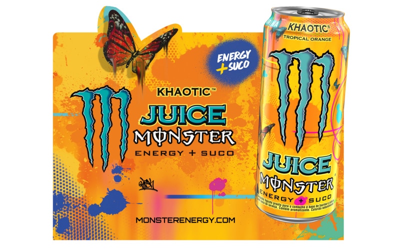 Monster Energy Drink apresenta Khaotic Tropical Orange