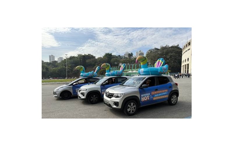 Carro-Boia do Hot Park pedido por apps promove parque aquático