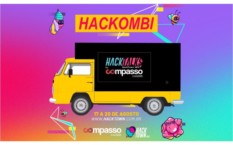 Hackombi é a unidade móvel para o Hacktalks by Compasso Coolab