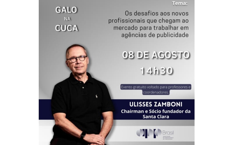 Ulisses Zamboni é o convidado do próximo Galo na Cuca da APP Brasil