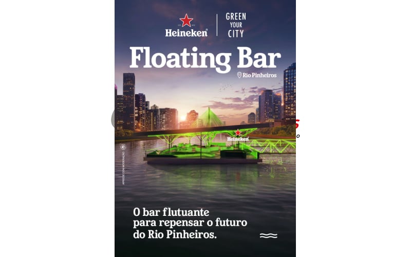 Floating Bar: Heineken inaugura bar flutuante no rio Pinheiros