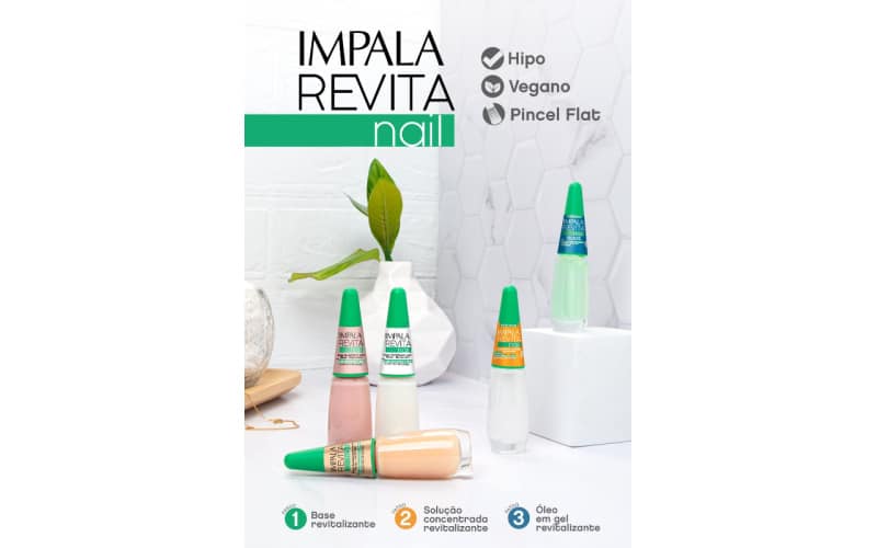 Impala lança a linha RevitaNail e inova com protocolo de tratamentos