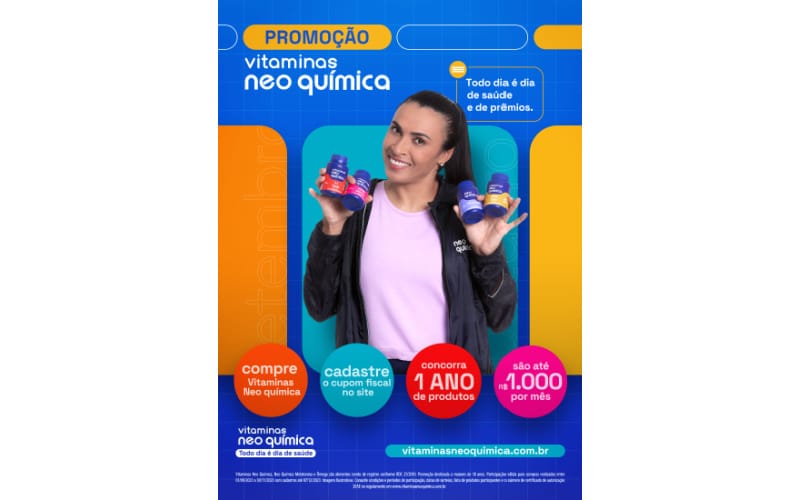 Com jogadora Marta Silva, Neo Química lança campanha de vitaminas