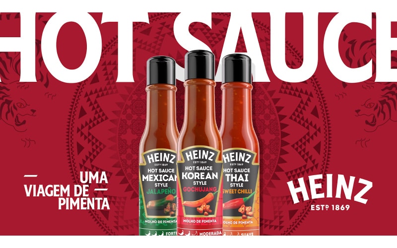 Heinz aposta em nova categoria e lança trio de pimentas