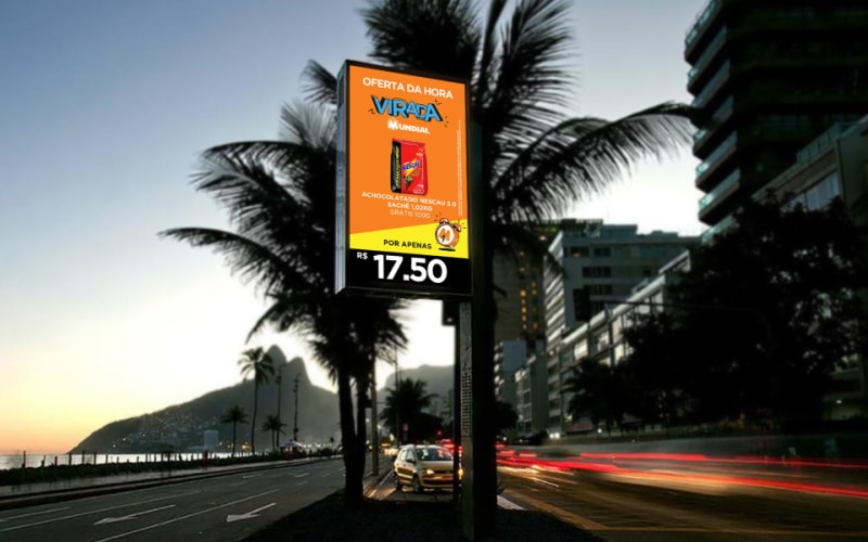 Mundial combina preços com hora marcada em relógios de rua