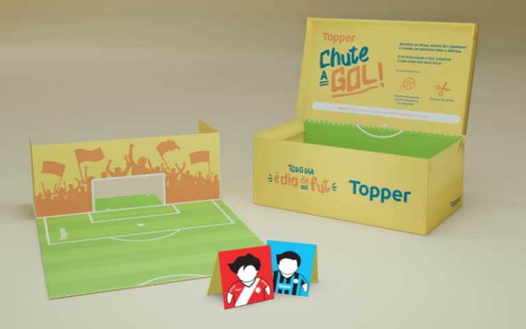 Topper apresenta caixa de chuteira especial que vira brinquedo
