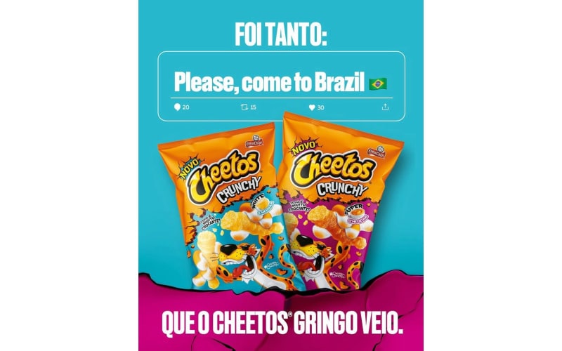 Novos Cheetos Crunchy #mercado #cheetos #alimentos #novidadesevariedad