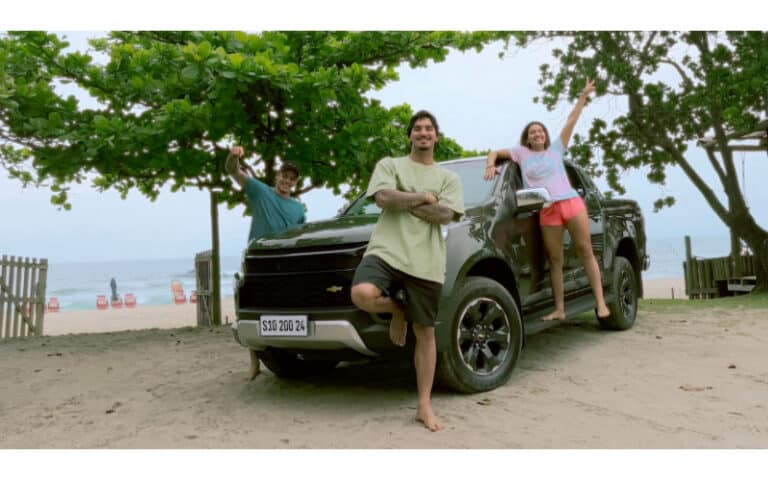 Chevrolet S10 convoca os surfistas Sophia e Gabriel Medina
